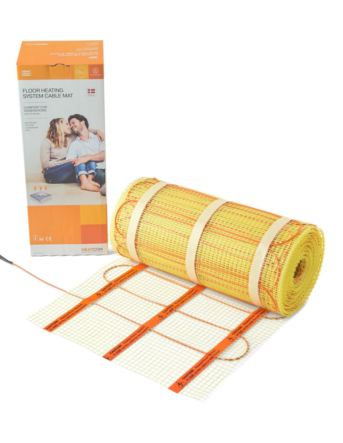 Heatcom Heating mat 3 mm - 150 W/m2 - 0,8 m2 fűtőszőnyeg
