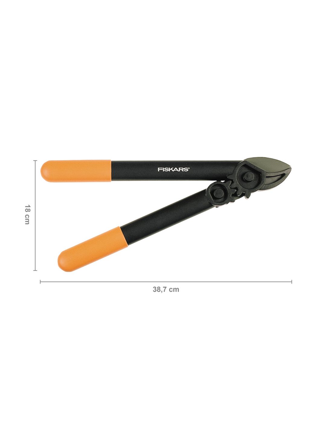 FISKARS PowerGear műanyag fogaskerekes ágvágó, rávágó pengével (S) L31