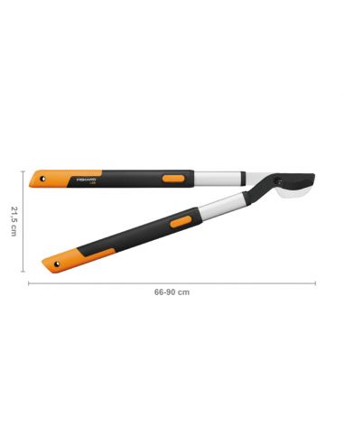 FISKARS SmartFit teleszkópos ágvágó, horgos pengével (M-L) L86