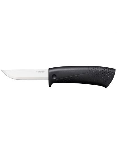 FISKARS Hardware kés építőipari munkákhoz, tokba épített élezővel