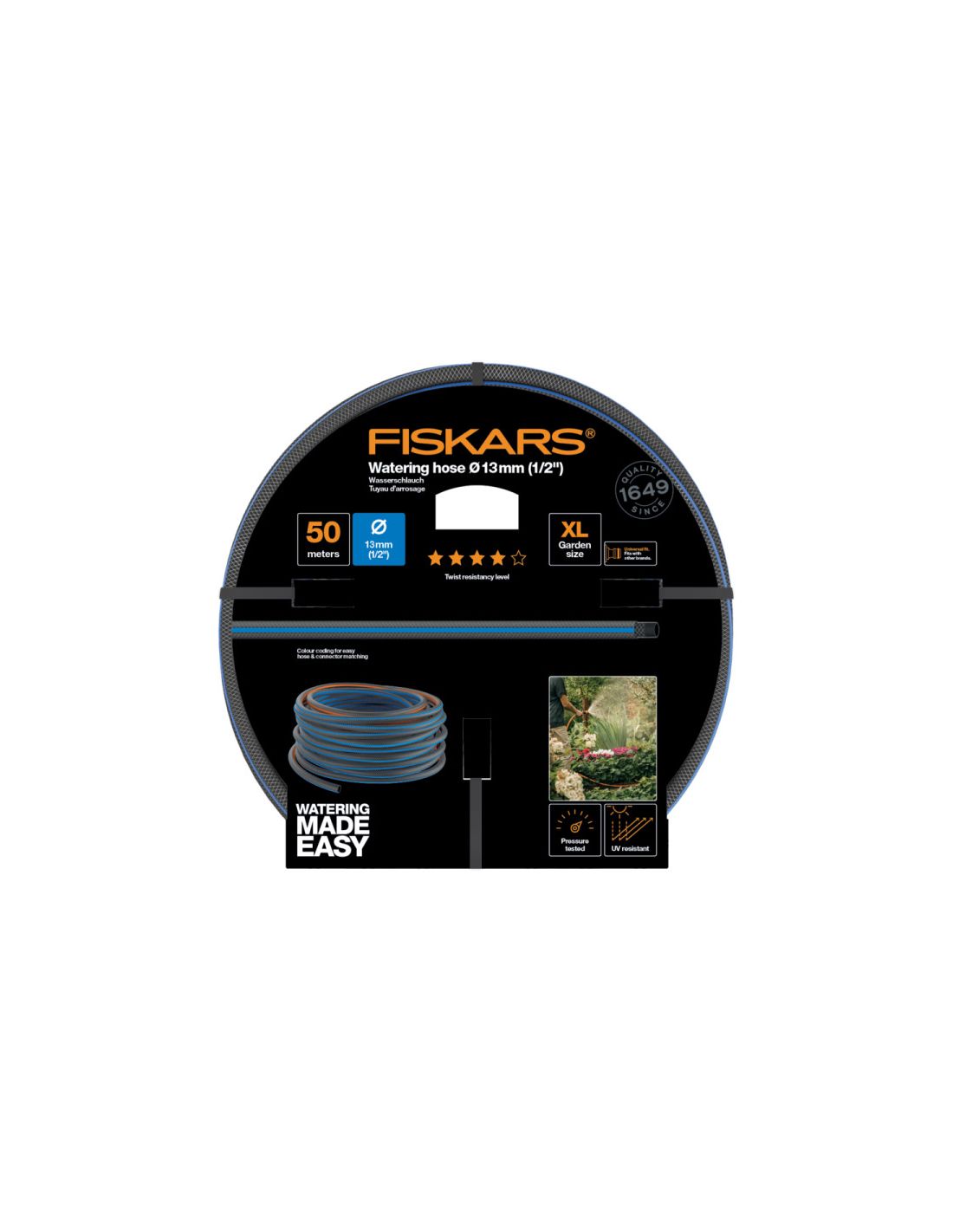 FISKARS Comfort locsolótömlő 13 mm (1/2") 50 m Q4