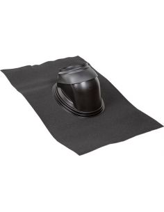 Wolf CWL DN180 tetőátvezető szigetelőgallér 25° - 45°, univerzális, fekete